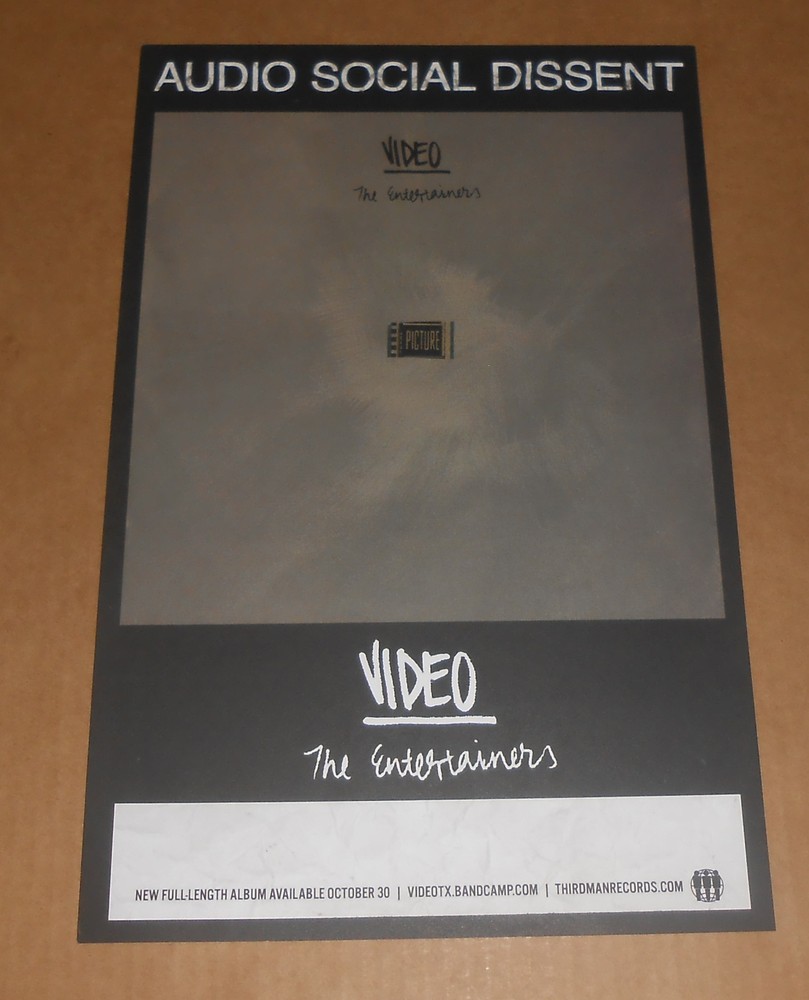 Audio Social Dissent Video The Entertainers Poster Original Promo 11x17