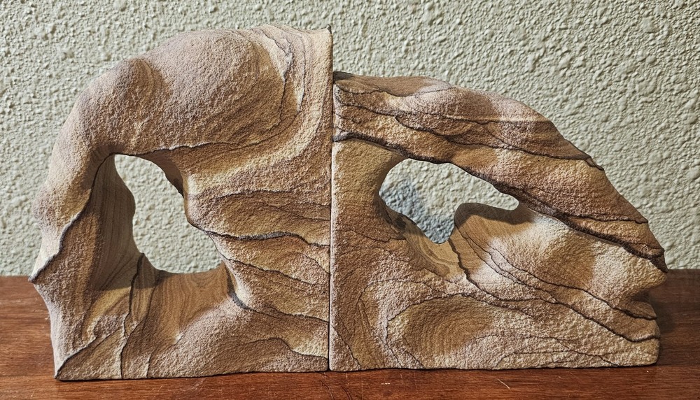Sandstone Rock Bookends