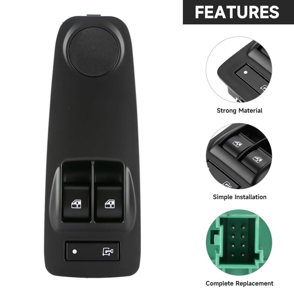 Front Driver Side Master Power Window Switch - Compatible for Ram ProMaster...
