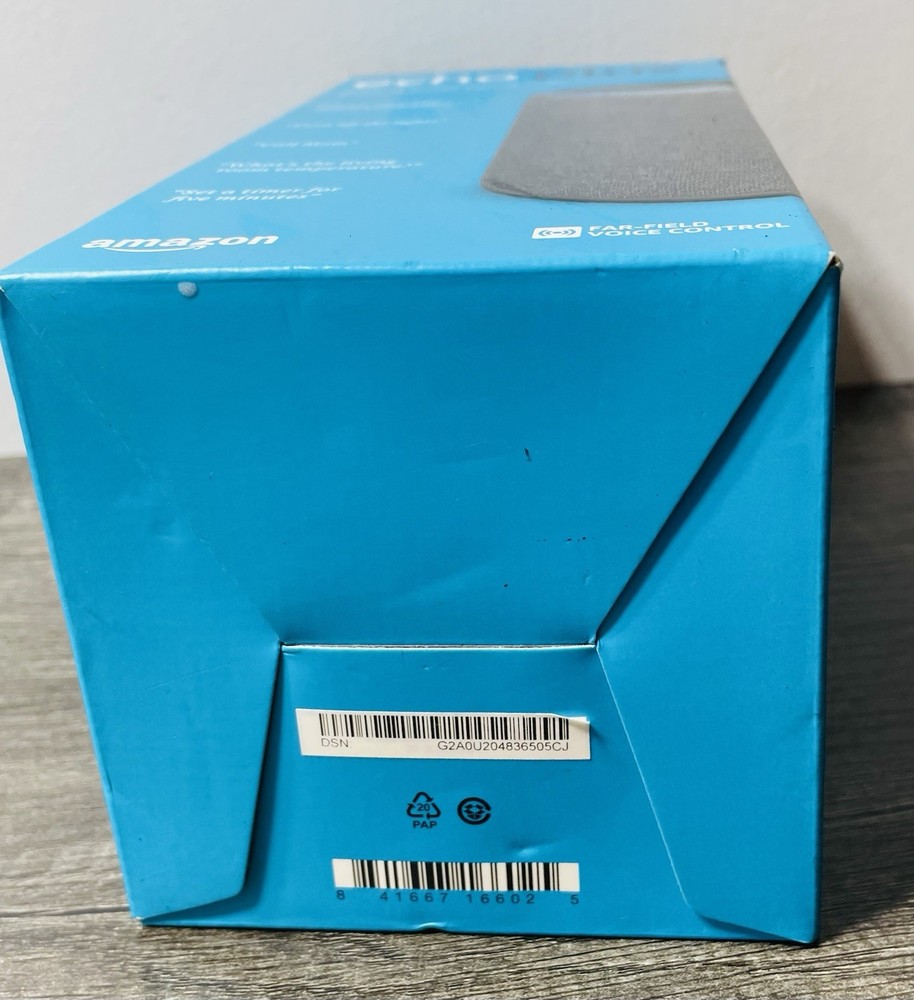 Amazon Echo Plus 2nd Generation Smart Speaker with Alexa Gray- Open Box