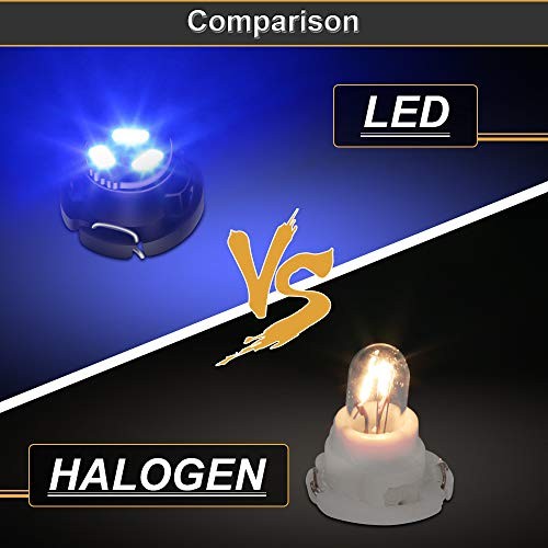 AC Climate Heater Control LED Lights Bulbs Kit replacement Compatible with Blue