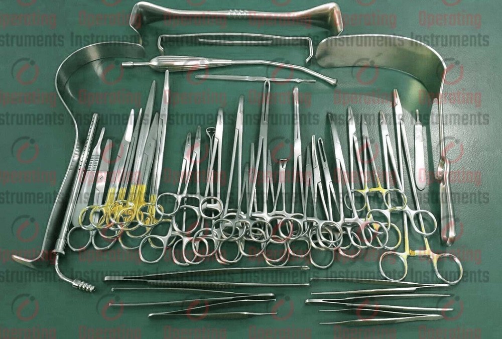Laparotomy Surgery Basic Set Surgical Instruments Abdominal Plastic Surgery 38Pc