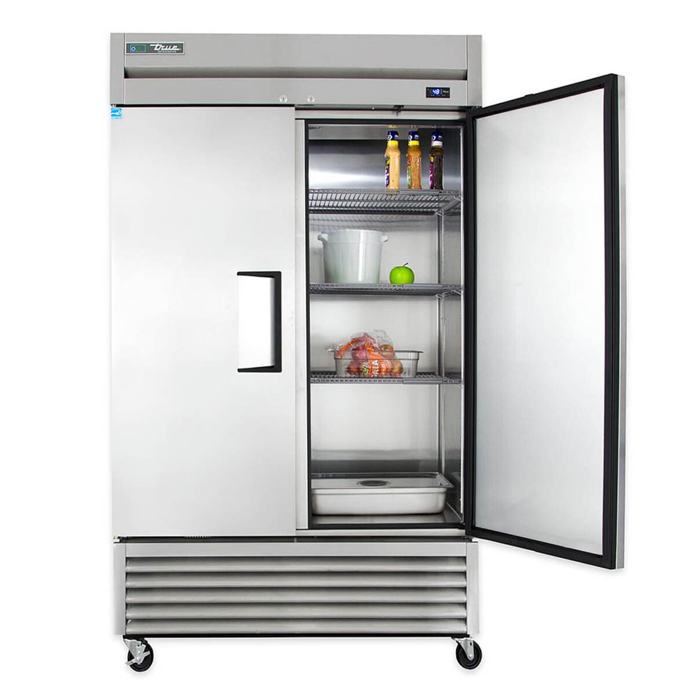 True T-43-HC 47" each-In Two Section Solid Swing Door Refrigerator, 43 Cu. Ft.