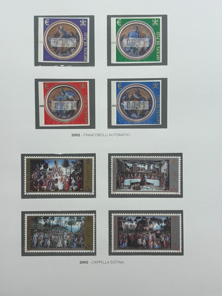 VATICAN 2002 - COMPLETE VINTAGE with sheets, mini sheets and booklets - MNH