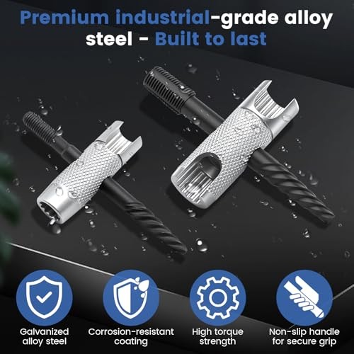 2 Pcs Grease Fitting Tool, 4-in-1 Grease Zerk Fitting Tool, Grease Zerk Tool
