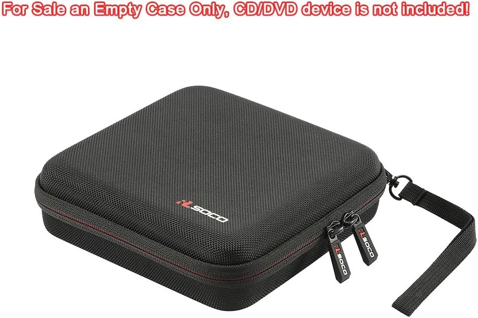 RLSOCO External USB CD DVD Drive Burner Writer Blu-Ray Case for Black