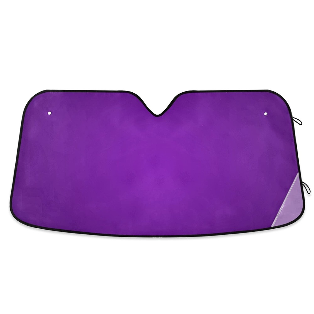 xigua Purple Solid Color Car Windshield Sun Shade Front M,