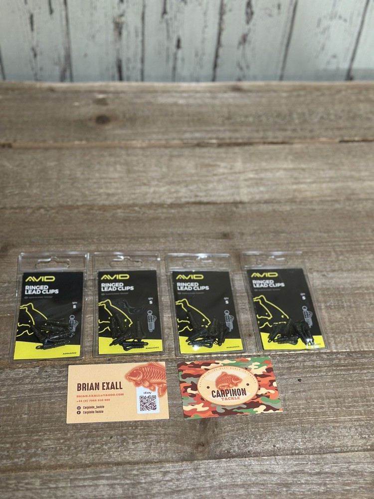 Avid Carp Ringed Lead Clips - 4 Pack Bundle