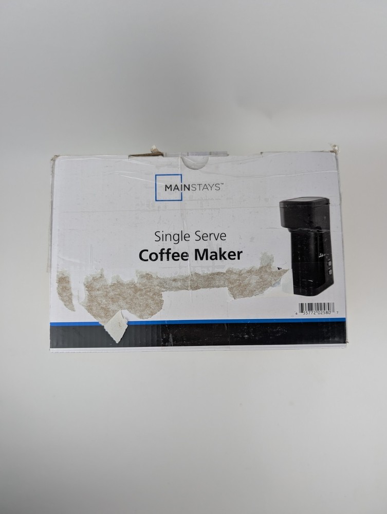 Mainstays Single Serve Coffee Maker - Grounds & Pods - Black Matte