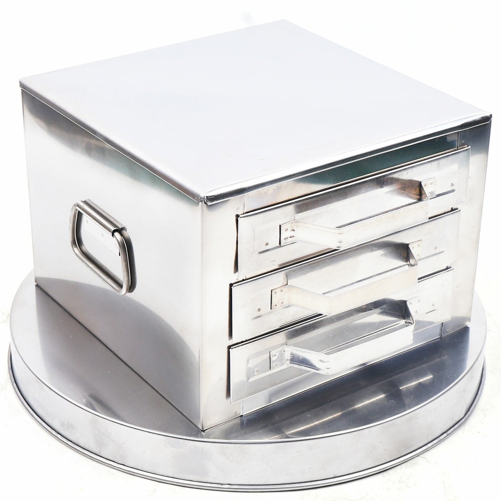 NEW Stainless 2/3Layer Steamer,Rice Noodle Roll Steaming Machine+Drawer Scraper