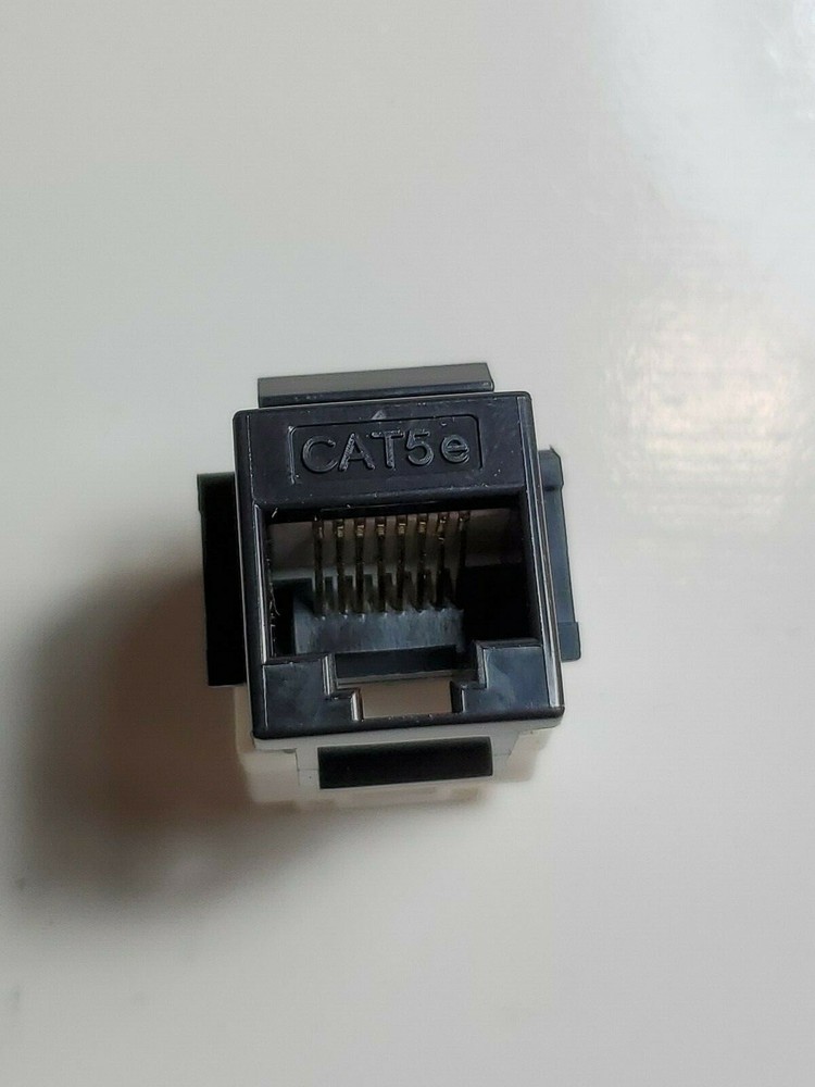 MONOPRICE Plastic Datacom Jack,Cat5e,Tooless,1076, Black