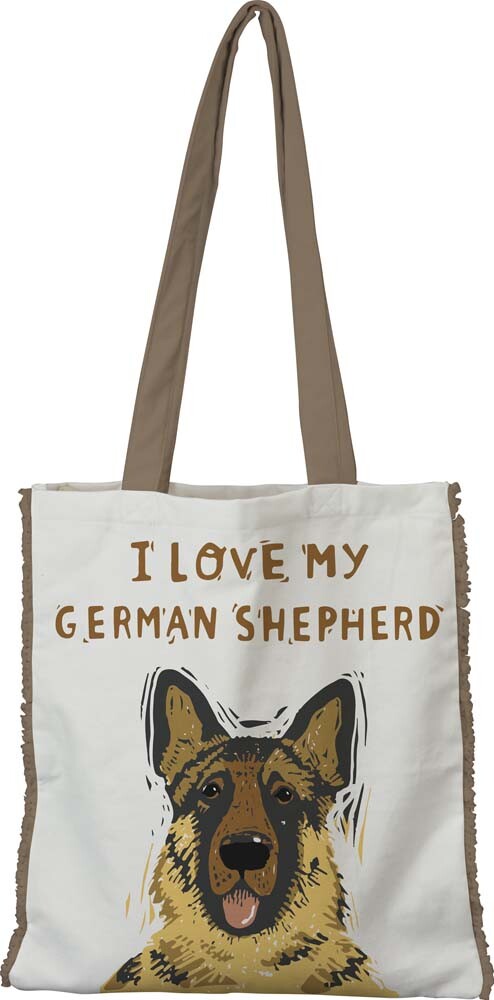 German Shepherd Love Cotton Tote Bag