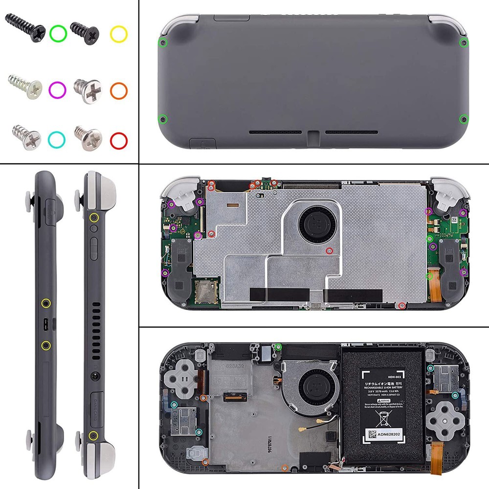 Replacement Shell Case Buttons Screen Protector & Tools for Nintendo Switch Lite