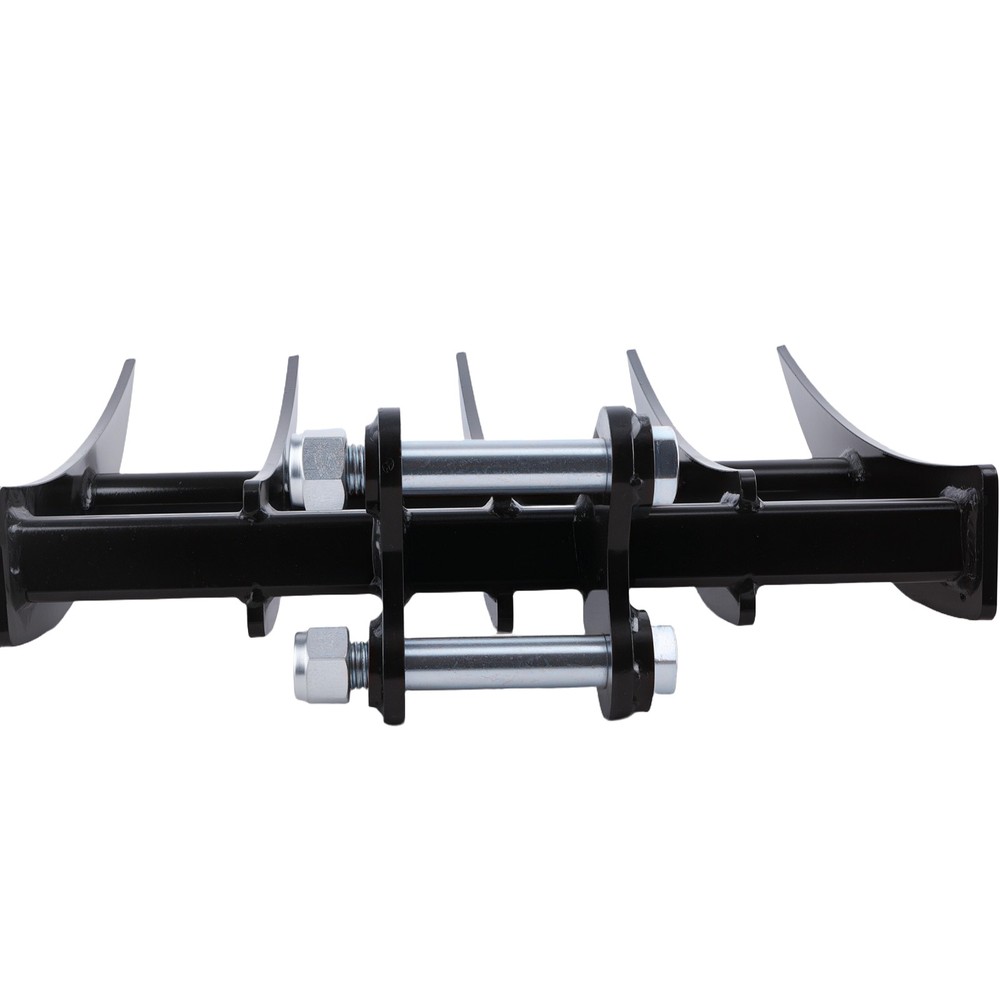 Rake Attachment Bucket for Mini Excavator 19.3" Width Soil Removal Tool