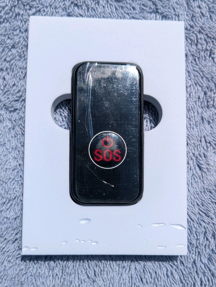 SecuLife Mobile GPS Alert Device Black with SOS Button Open Box