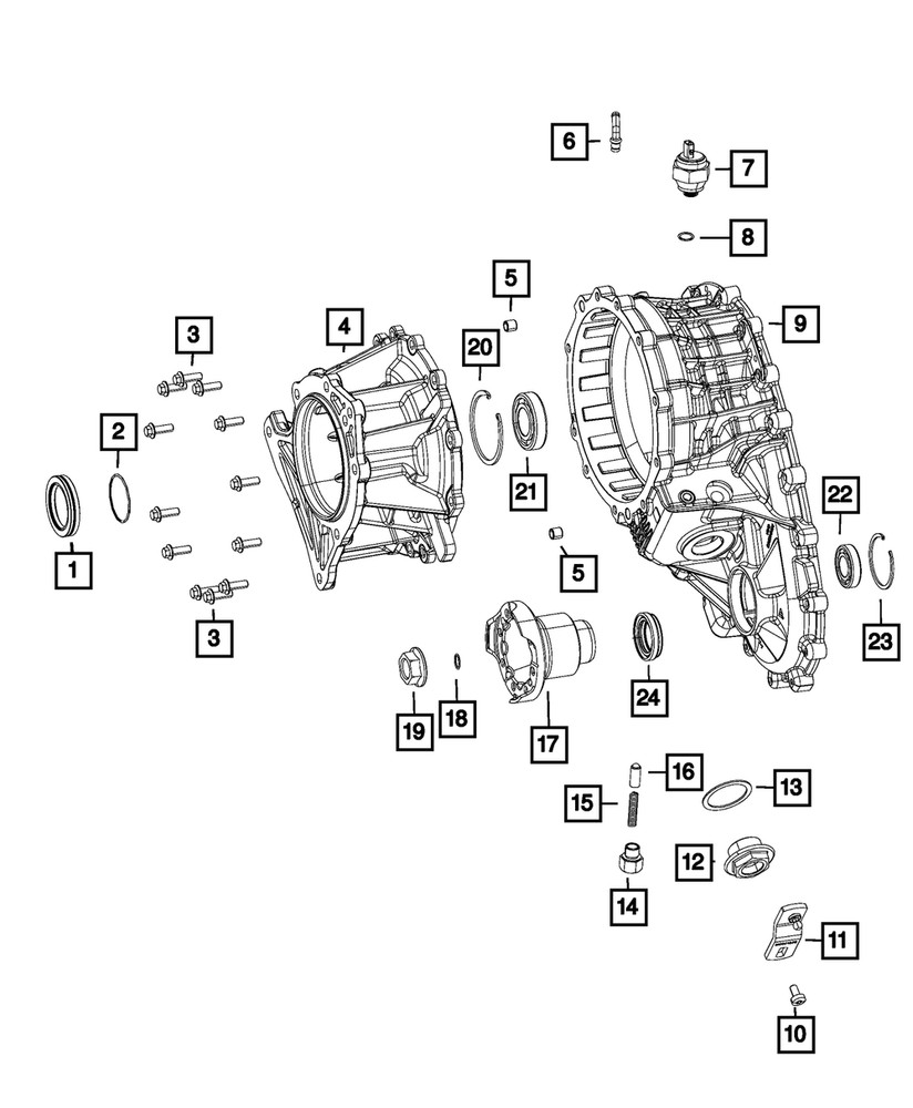 Genuine Mopar Transfer Case Extension 68384503AA