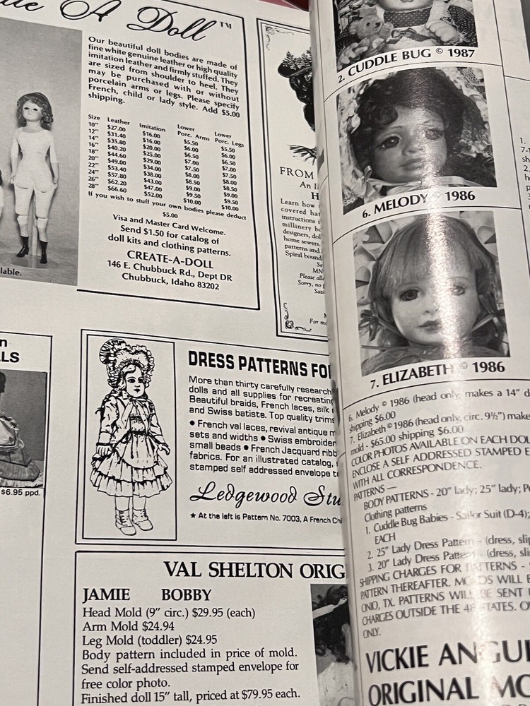 Vintage Doll Reader Catalogs With Inserts Still In Tact. Excellent Condition