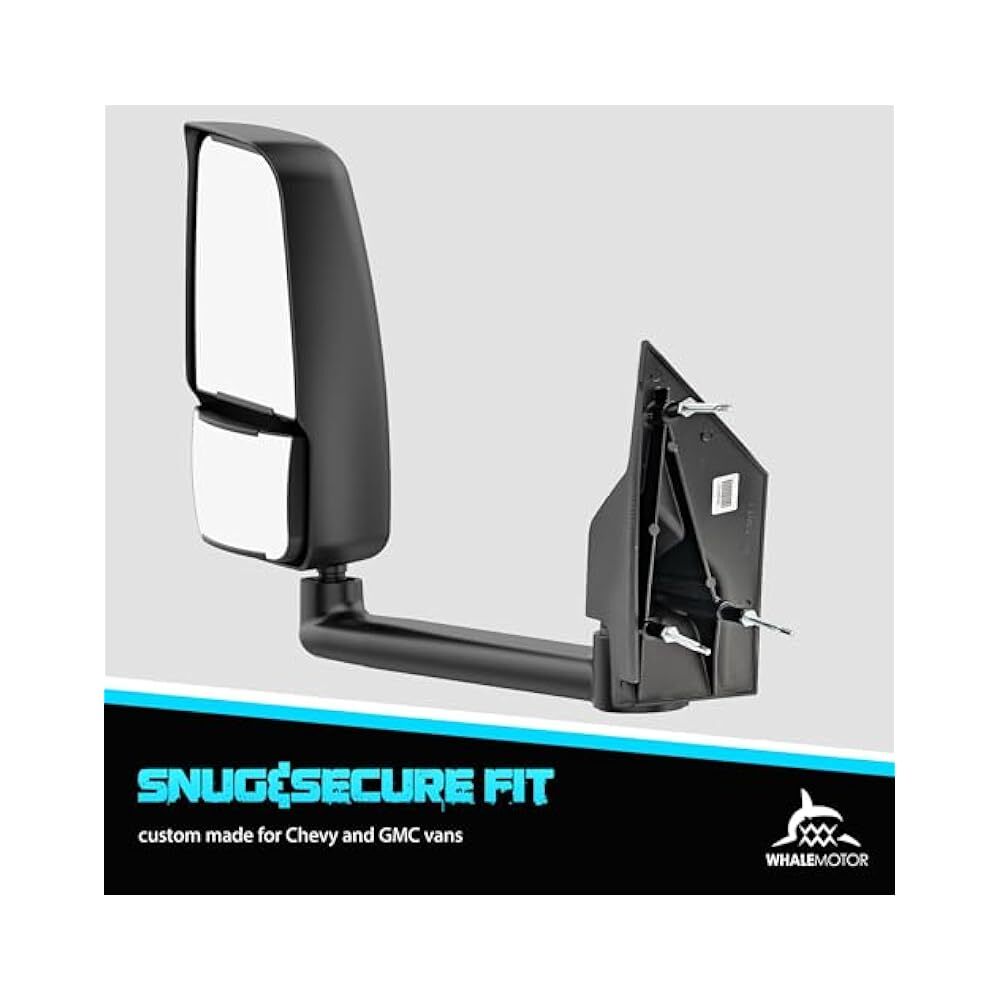 Van Towing Mirror Set 2003,2019, Wide Angle & Convex Mirror Options