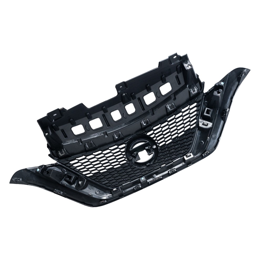 Front Bumper Upper Grille Chrome For 2017 2018 2019 Nissan Versa Note Gloss