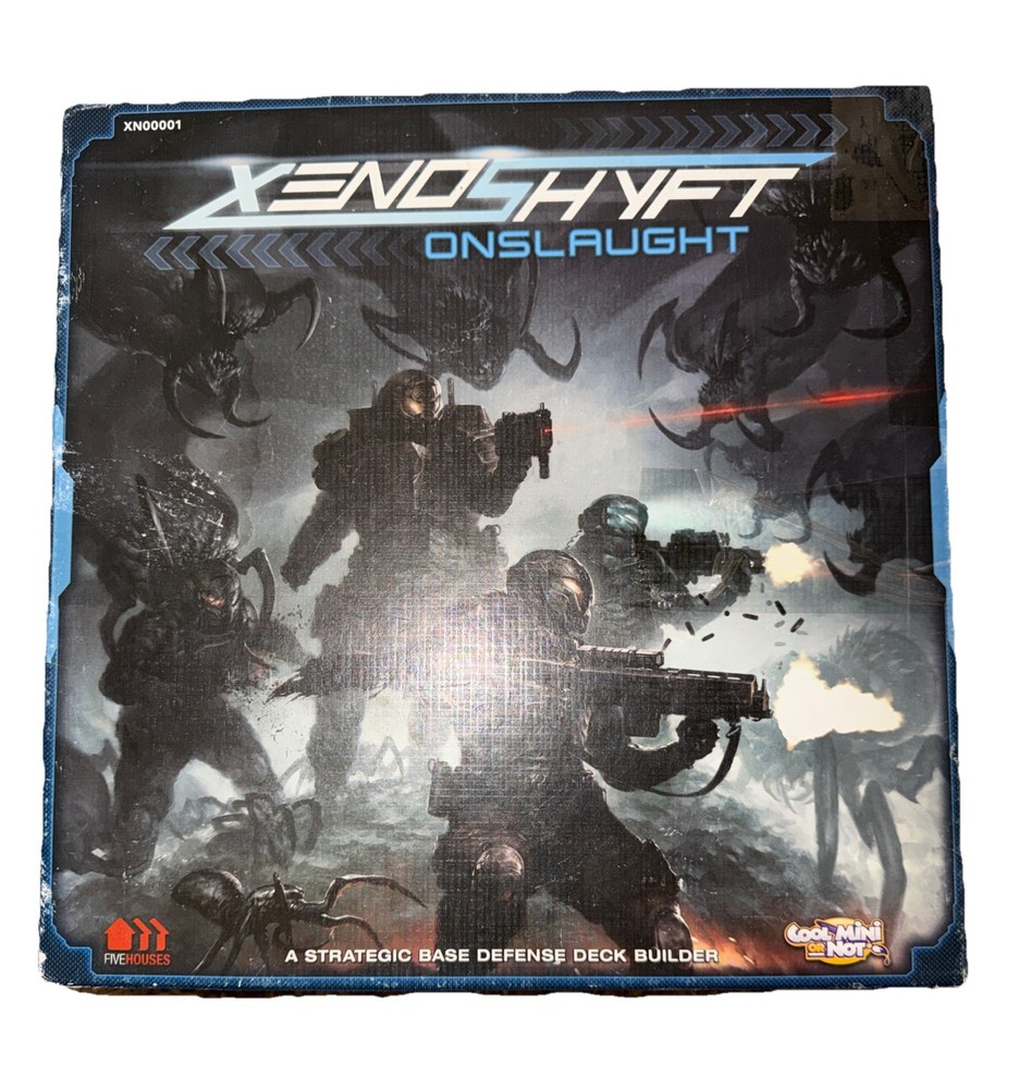 Xenoshyft: Onslaught Board Game – CMON, Coop Sci‑Fi Deckbuilder, Complete