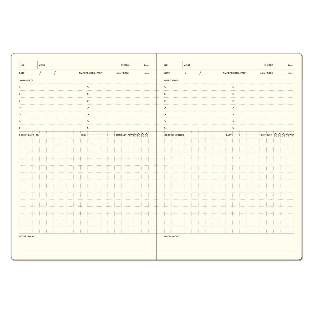 Laconic Style Notebook B6 Cooking LGF41