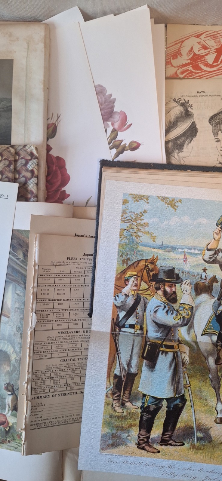 Vintage & Antique Paper Assorted Ephemera for Collage, Decoupage, Crafts 6+ Lbs