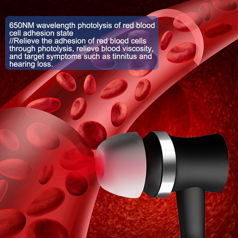 650nm Red Light Therapy for Ears Tinnitus Relief for Ringing Ears Device Earplug