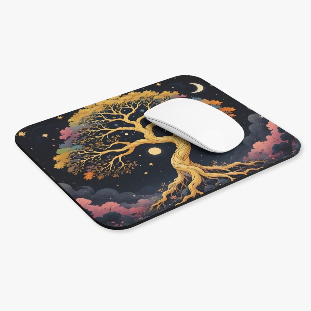 Rainbow Tree Of Life Mouse Pad Office Small Rectangle Desk Computer Accessory