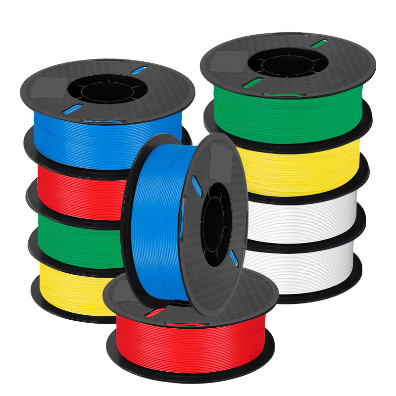 10KG 3D Printer Filament 1.75 mm PLA PETG FDM Bundle Spool Mix Color 10 PACK 1KG
