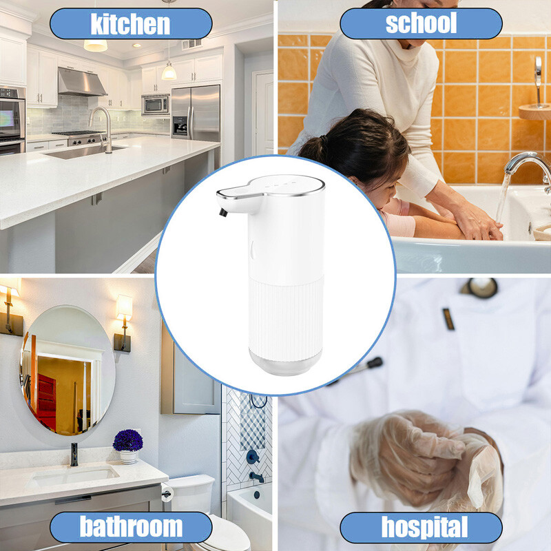 Automatic Touchless Foaming Soap Dispenser IR Sensor for Kitchen Bathroom 350ML