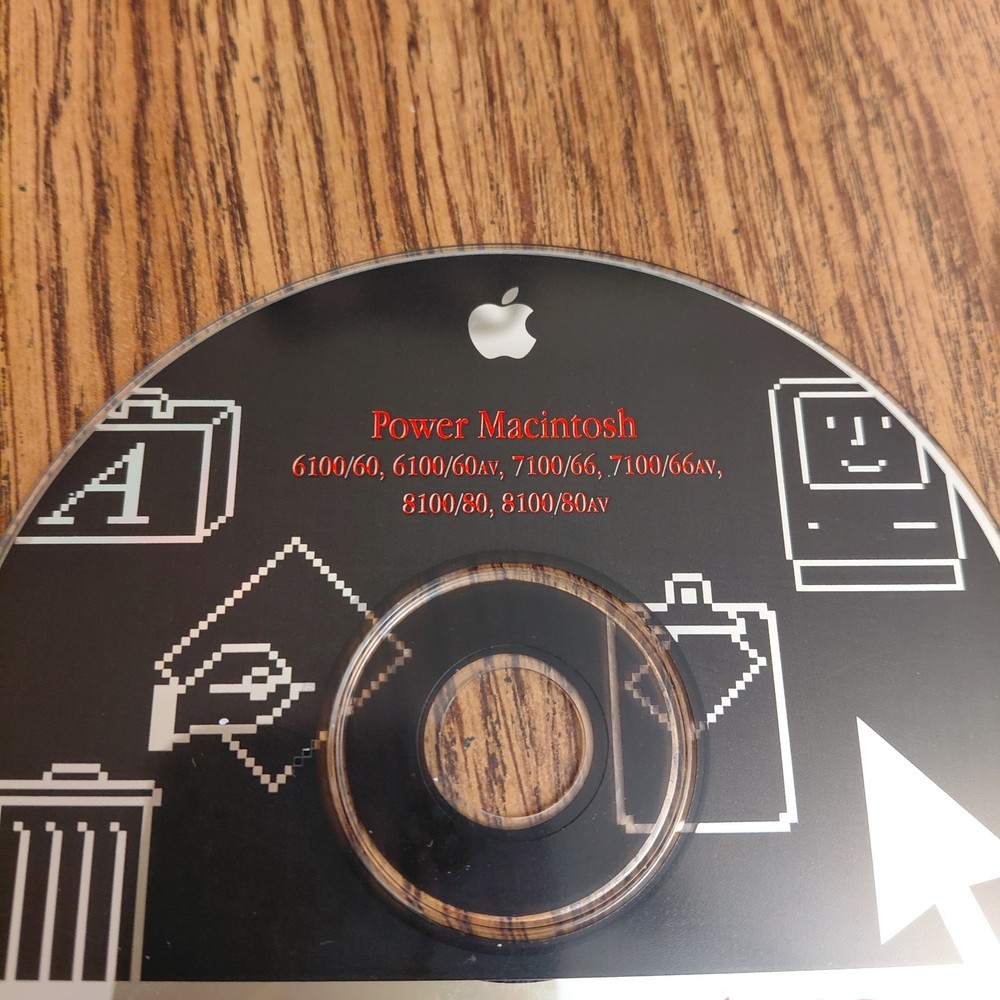 Apple Power Macintosh 6100-7100-8100 Version 7.1.2 Software 1994 Install CD