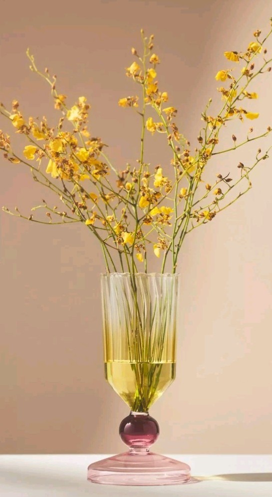 Anthropologie Calle Vase & Pillar Candle Holder. Beautiful Decor