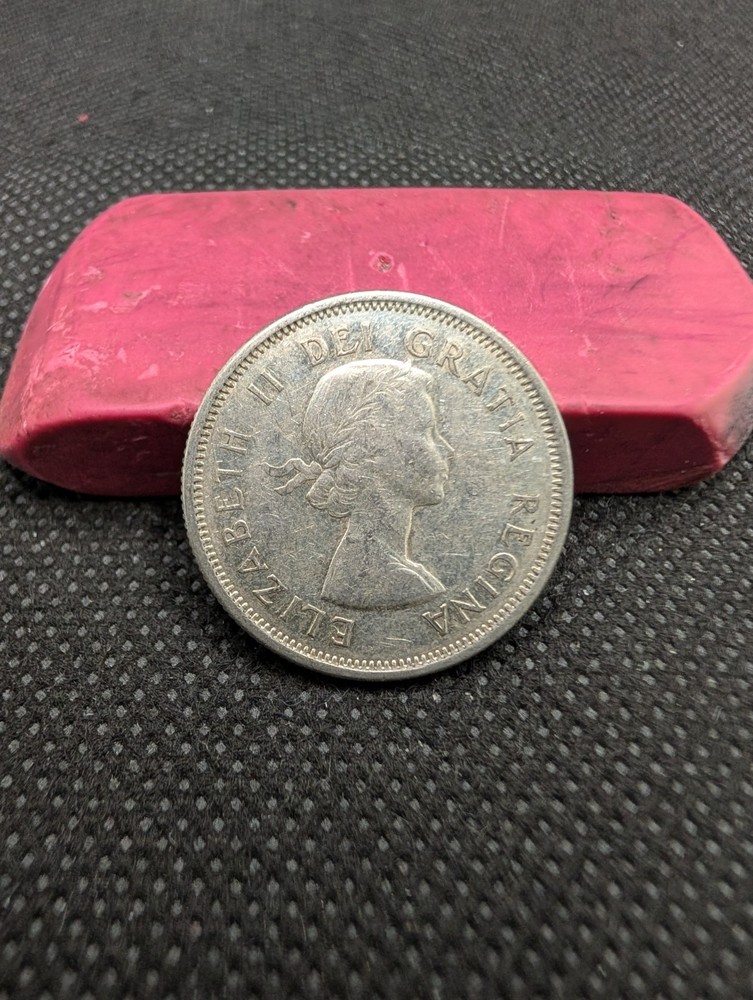 CANADA 1961 80% SILVER 25 CENTS