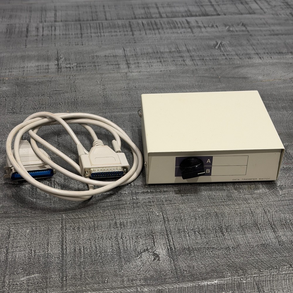 Data Transfer Switch A/B for Computer PC w/Cable