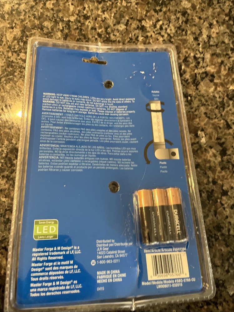 Master Forge Handle Mount Grill Light LED, New!