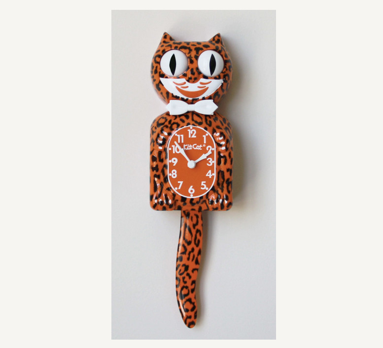 Exotic Pet Collection Leopard Kit-Cat Klock clock