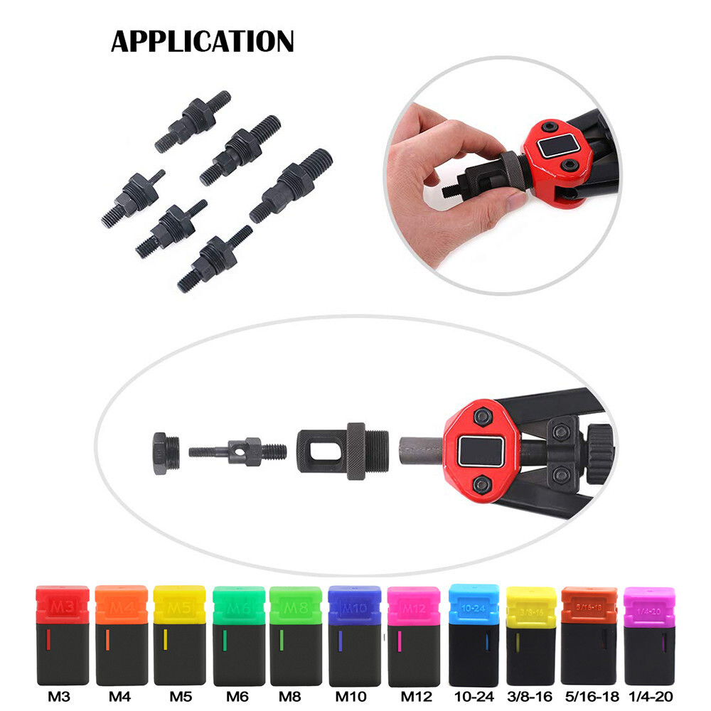 Rivet Nut Gun Kit Rivnut Setting Tools Nut Setter Tool Hand Blind Riveter 13"