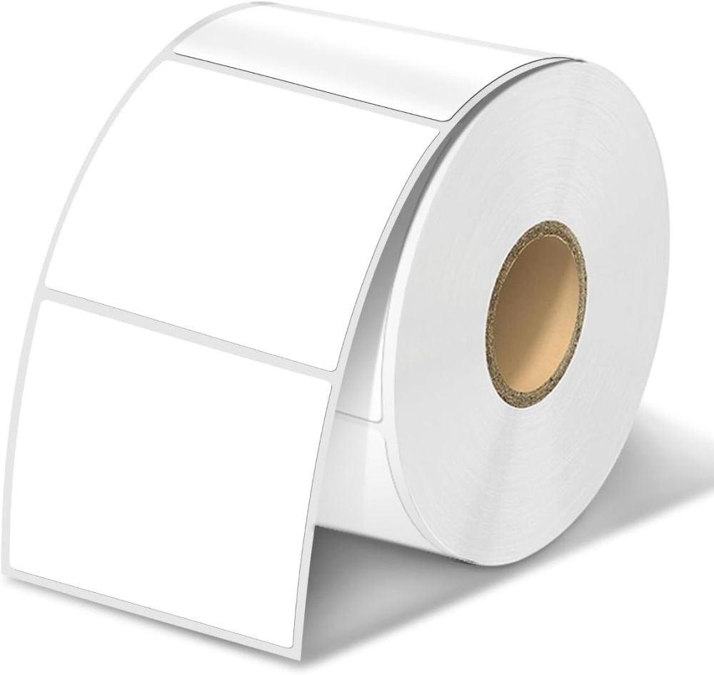 700/Roll White Square Thermal Labels Stickers 2" x 2" Self-Adhesive for Barcode