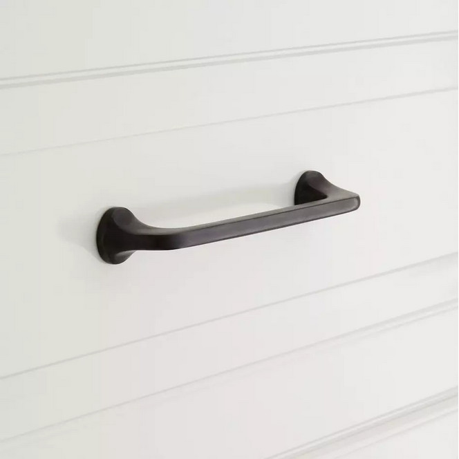 Signature Hardware 3-3/4" Amarilla Solid Bronze Cabinet Pull - Dark Bronze
