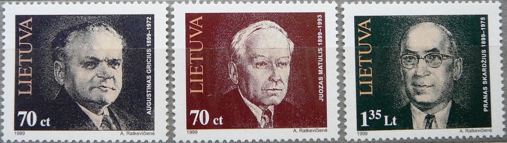 Lithuania stamps - Famous Lithuanians_1999.
