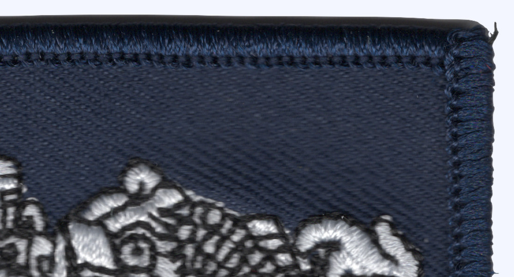 Silver Dolphins Rectangle Small Patch