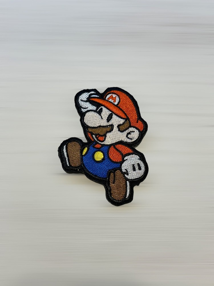 Super Mario Nintendo Game SNES Vintage Tactical Military Morale Patch Hook loop