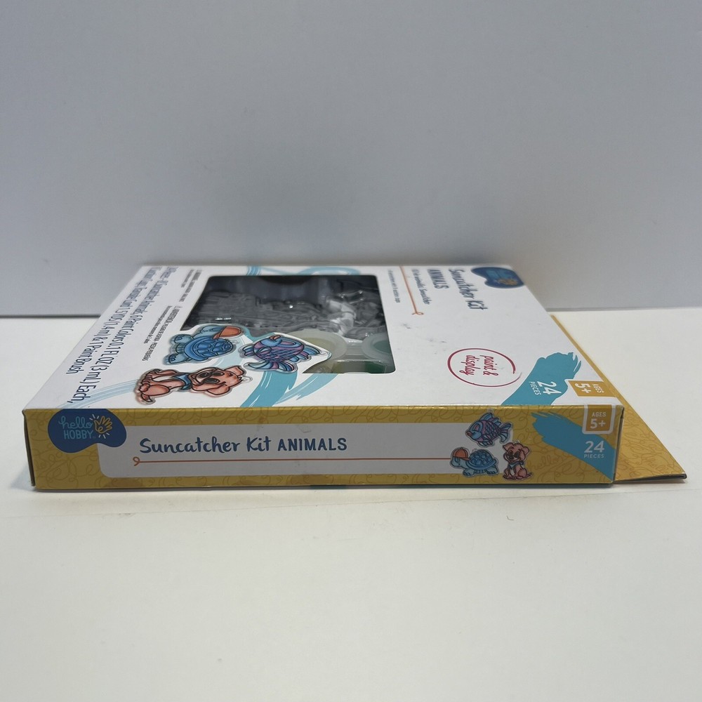 Hello Hobby Suncatcher Kit - Animals (24 pc) New
