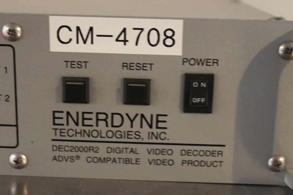 ENERDYNE ADVS DEC2000R2 DEC2000R02-02 DIGITAL VIDEO COMPRESSION DECODER