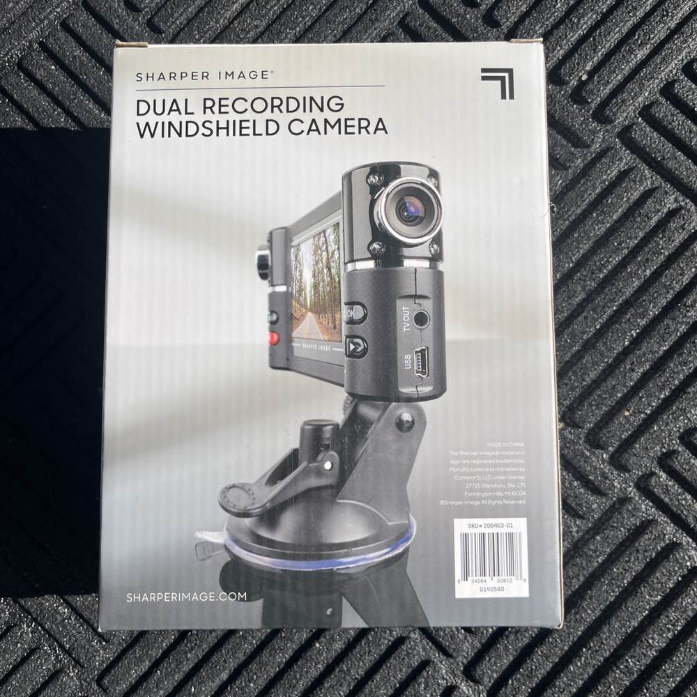 Sharper Image Dual Recording Windshield Camera