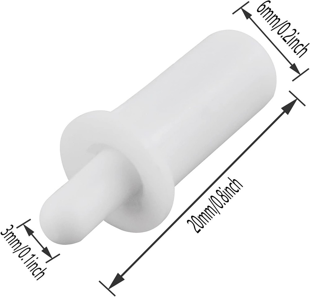 Durable 20PCS White Louver Spring Pins - Rust Resistant Maintenance Solution