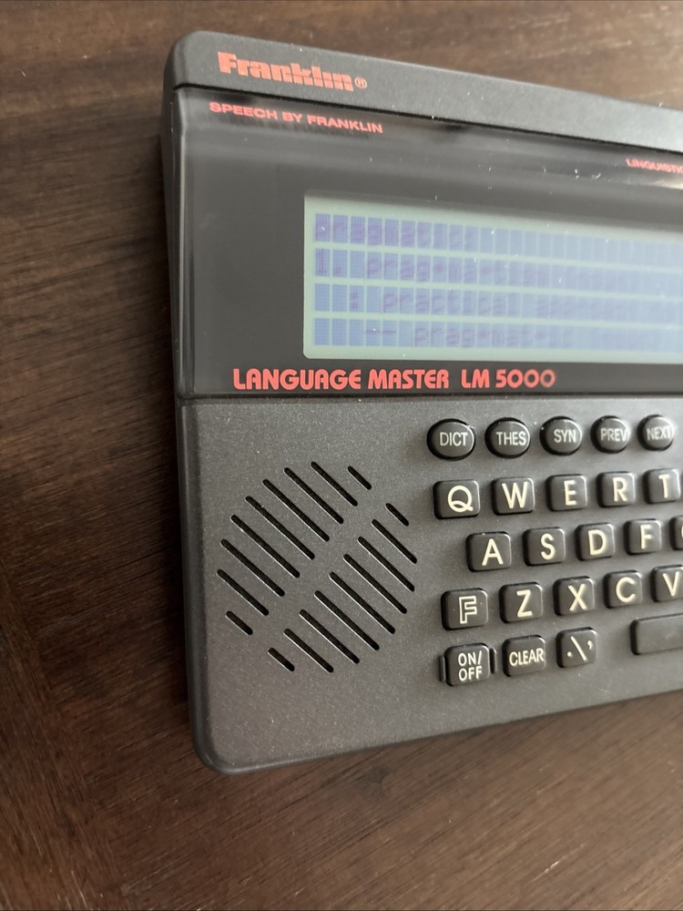 Franklin Language Master Lm 5000 Pronouncing Dictionary & Thesaurus