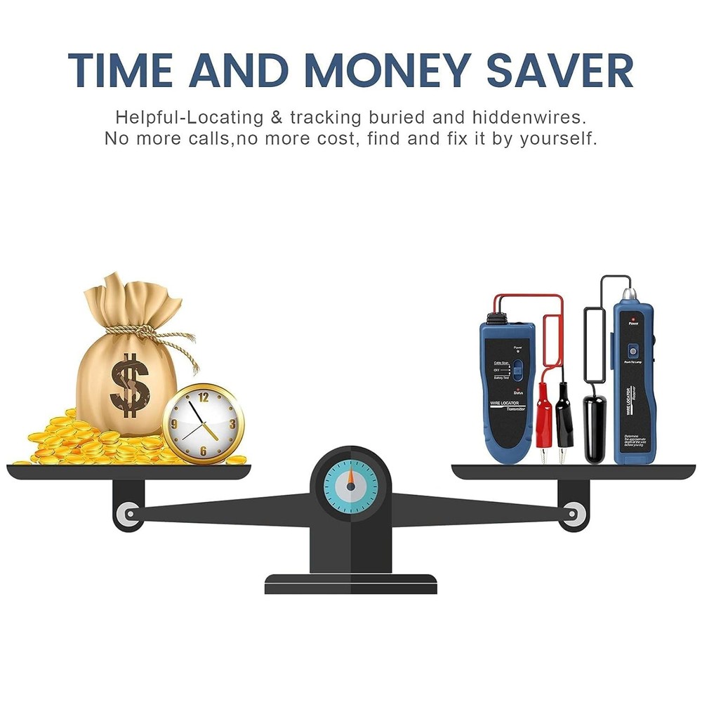 Effortless Electrical Wire Location: Rechargeable Tester with 2000 Feet Range