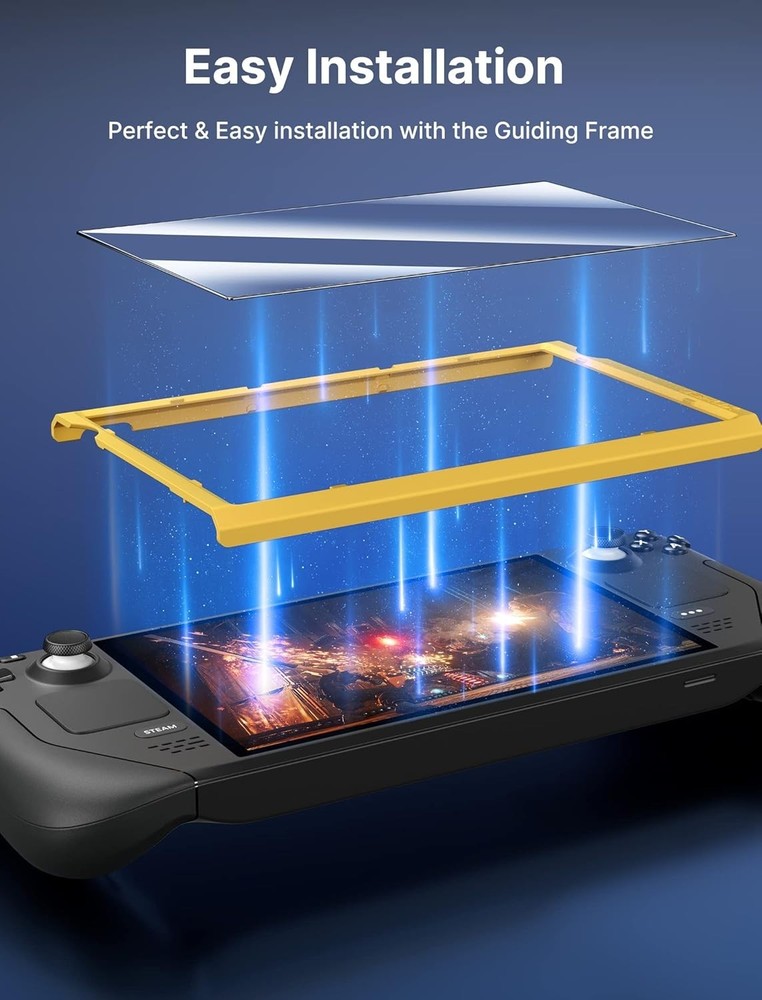 Durable 9H Hardness Tempered Glass Screen Protector for Steam Deck - 2 Included