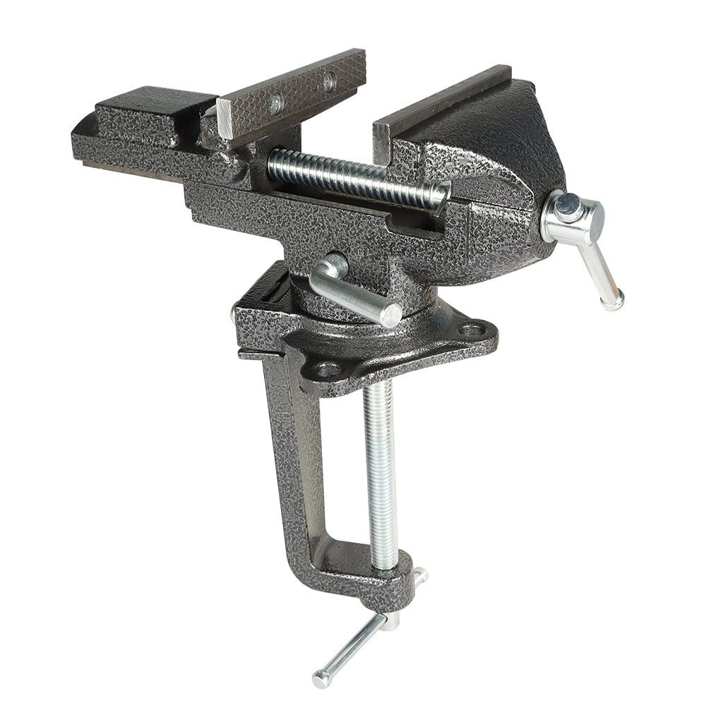 3.3" Universal Precision Rotate 360° Work Bench Vise Black With Quick Adjustment